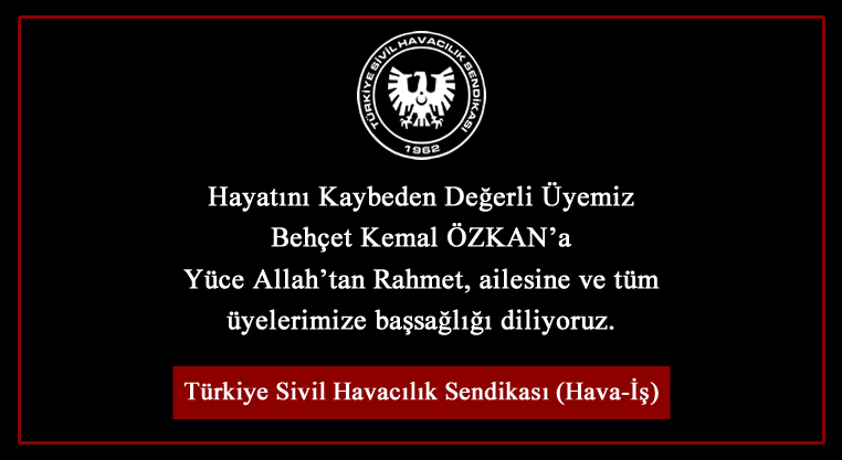 Acı Kaybımız - Behçet Kemal Özkan